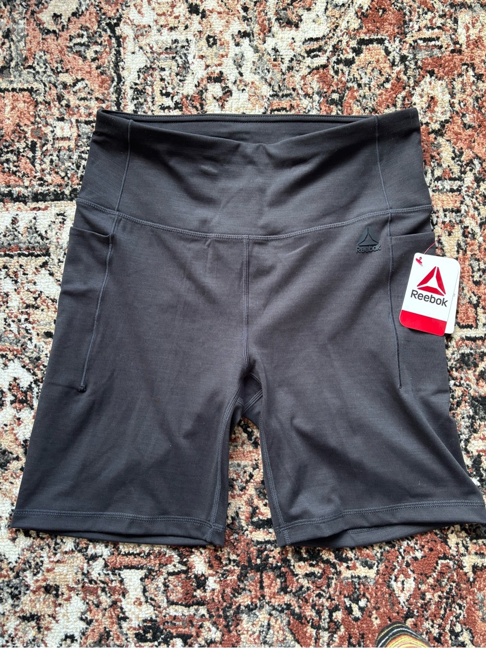 NWT Reebok High-Waist Activewear Shorts - Black